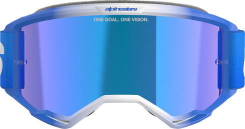 ALPINESTARS GOGGLES Vision 5 Goggle - Blaze - Blue - Blue Mirror Lens 5102125-7271