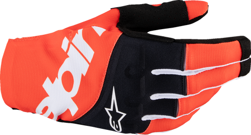 ALPINESTARS Techstar MX Gloves - Black/Hot Orange - XL 3560125-1041-XL