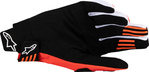 ALPINESTARS Techstar MX Gloves - Black/Hot Orange - Small 3560125-1041-S