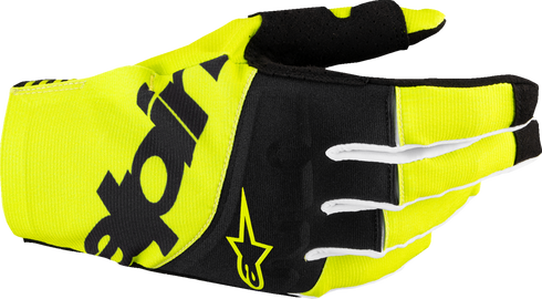 ALPINESTARS Techstar MX Gloves - Black/Fluo Yellow - Small 3560125-155-S