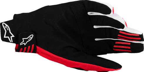 ALPINESTARS Techstar MX Gloves - Black/Bright Red - Large 3560125-1303-L