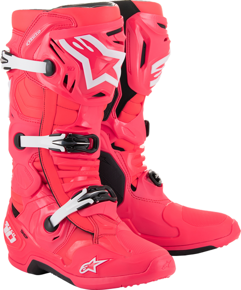 ALPINESTARS Tech 10 Boots - Diva Pink/White - US 12 / EU 47 2010020-3812-12