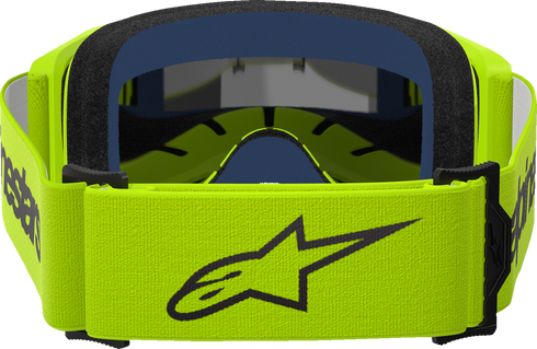 ALPINESTARS GOGGLES Vision 3 Goggle - Wordmark - Yellow Fluo - Silver Mirror Lens 5103225-5299