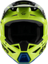 ALPINESTARS Youth SM3 Helmet - Radium - Gloss Yellow Fluo/Black/Blue - Medium 8301825-5017-YM