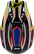 ALPINESTARS Youth SM3 Helmet - Wurx - Gloss Black/Yellow Fluo/Blue/Red Large 8302025-1574-YL