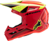 ALPINESTARS Youth SM3 Helmet - Fray - Gloss Red/Yellow Fluo/Black - Large 8301625-3051-YL