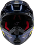 ALPINESTARS Supertech M10 Helmet - TLD Edition 25 - MIPS? - Gloss Dark Blue/Orange/Yellow/Fluo Red - Medium 8300225-7156-M