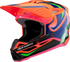ALPINESTARS Youth SM3 Helmet - Deegan - Gloss Orange Fluo/Purple/Pink Fluo - Small 8301425-433-YS