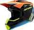 ALPINESTARS Youth SM3 Helmet - Fray - Gloss Black/Orange/Yellow Fluo - Small 8301625-1455-YS