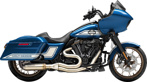 BASSANI XHAUST 2-into-1 Mid-Length Exhaust System with Super Bike Muffler - Stainless Steel - 49-State 1F98SSE