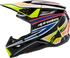 ALPINESTARS Youth SM3 Helmet - Wurx - Gloss Black/Yellow Fluo/Blue/Red Medium 8302025-1574-YM