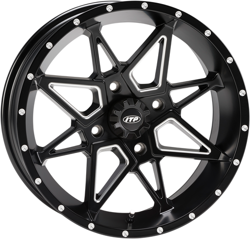 ITP Wheel - Tornado - Front/Rear - Black - 15x7 - 4/156 - 4+3 1521958727B