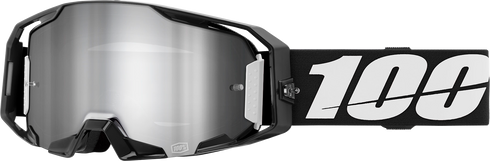 100% ARmatic Goggle - Black - Silver Flash Mirror Lens 50060-00001