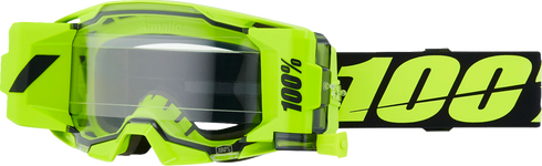 100% ARmatic Forecast Goggle - Roll-Off - Yellow - Clear Lens 50061-00002
