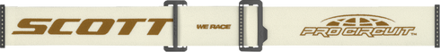 SCOTT Prospect Pro Circuit Amplifier Goggle - Beige/White/Brown - Gold Chrome Works Lens 423514-1074324