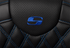 SADDLEMEN Roadsofa™ Seat - with Backrest - Blue Stitch - FL '08-'23 808-07B-182B1