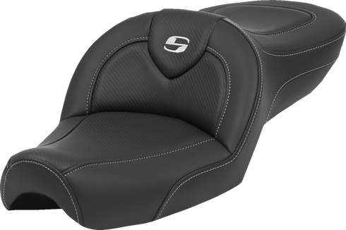 SADDLEMEN Roadsofa™ Seat - without Backrest - Carbon Fiber - XL '79-'03 879-03-185