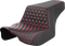 SADDLEMEN Step-Up Seat - Front Honeycomb - Red Stitching - FL '23-'24 823-07-17704