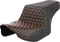 SADDLEMEN Step-Up Seat - Front Honeycomb - Orange Stitching - FL '23-'24 823-07-17703