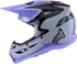 ALPINESTARS Jettson Sm3 Helmet Gry/Purp/Blk Glossy Md - 482-00194M