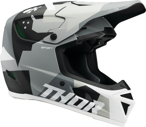 THOR Reflex Sport Helmet - Carbon Brave - MIPS® - Gray/White - Large 0110-8760