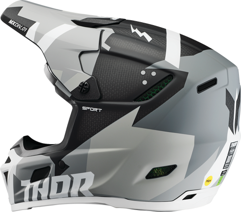 THOR Reflex Sport Helmet - Carbon Brave - MIPS® - Gray/White - Small 0110-8758