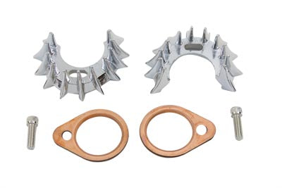 V-Twin Shark Teeth Exhaust Flange Kit - 42-0024