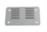 V-Twin License Plate Backing Plate Louvered Style Chrome - 42-0031