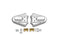 V-Twin Rear Frame Cover Set Chrome - 42-0034