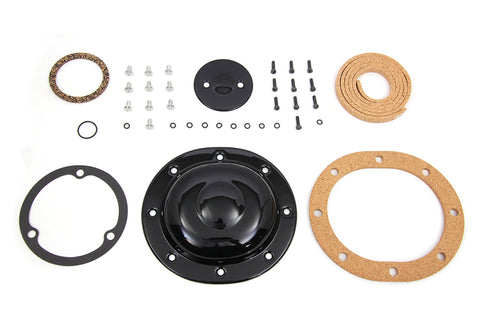 V-Twin Derby Cover Kit Black - 42-0048