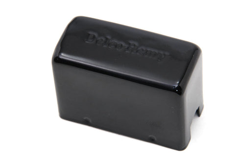 V-Twin Black Replica Delco Remy Style Relay Cover - 42-0053