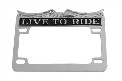 V-Twin License Plate Frame Chrome - 42-0062