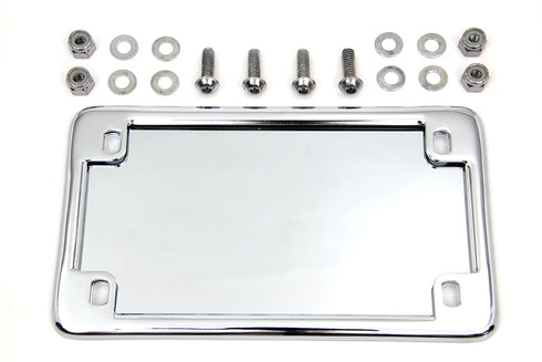 V-Twin License Plate Frame Kit Chrome - 42-0066