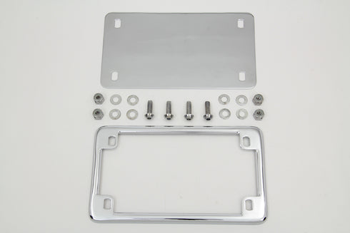 V-Twin License Plate Frame Kit Chrome - 42-0066