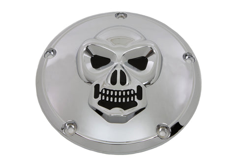 V-Twin Skull Derby Cover Chrome - 42-0092