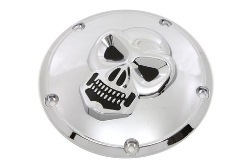 V-Twin Skull Derby Cover Chrome - 42-0092