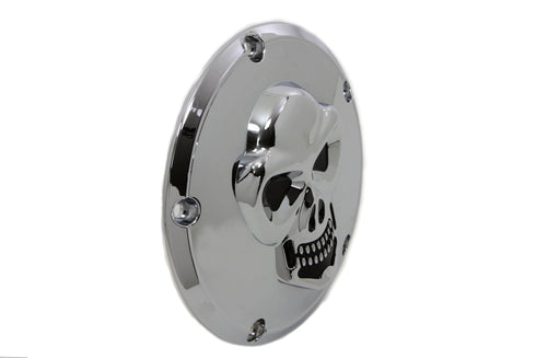 V-Twin Skull Derby Cover Chrome - 42-0092