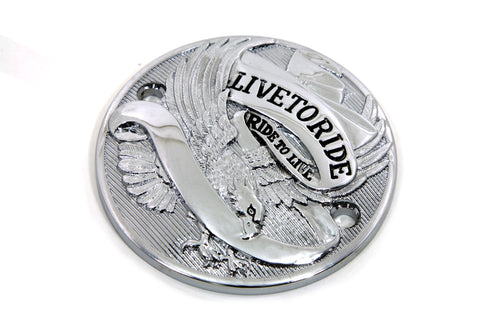 V-Twin Chrome 2-hole Live to Ride Ignition System Cover - 42-0106