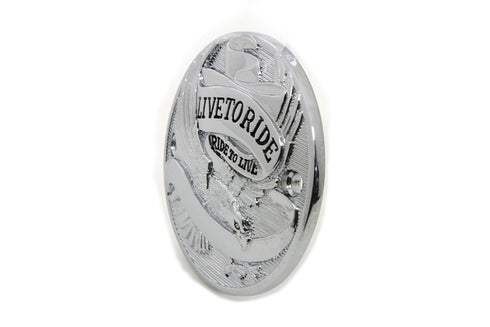 V-Twin Chrome 2-hole Live to Ride Ignition System Cover - 42-0106