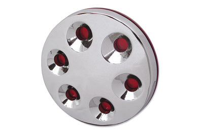 V-Twin Chrome 3-D Derby Cover - 42-0108