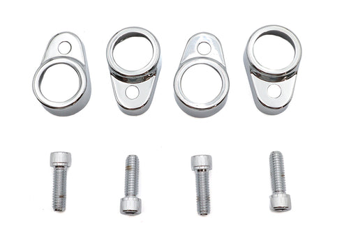 V-Twin Tappet Block Cover Set Chrome - 42-0115