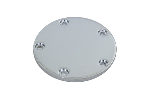 V-Twin Smooth Flat Ignition System Cover 5-Hole Chrome - 42-0146