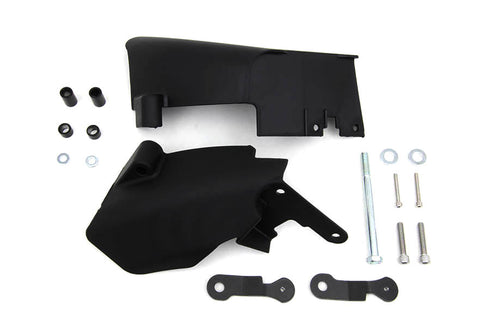 V-Twin FXD Mid Frame Air Deflector Set Black - 42-0147