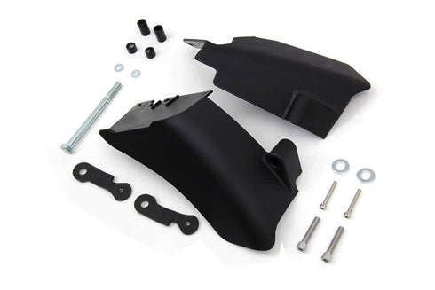 V-Twin FXD Mid Frame Air Deflector Set Black - 42-0147