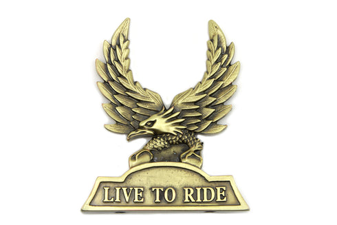 V-Twin Sissy Bar Insert inchLive To Ride inch - 42-0156