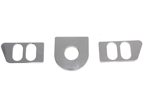 V-Twin Ignition Switch Cover Set Chrome - 42-0166