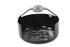 V-Twin Round Horn Cover Black with Chrome Flame - 42-0168
