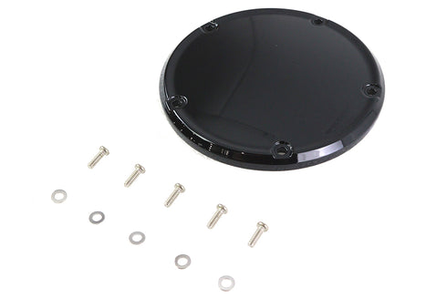 V-Twin Gloss Black 5 Hole Domed Derby Cover - 42-0186