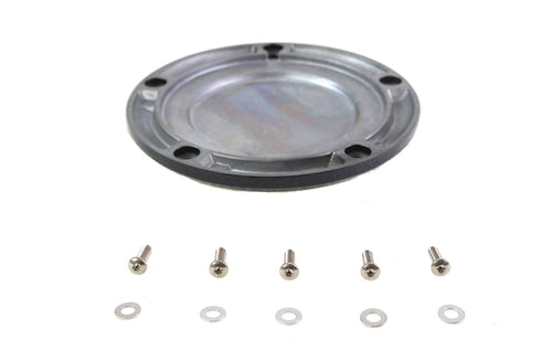 V-Twin Gloss Black 5 Hole Domed Derby Cover - 42-0186