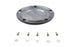 V-Twin Gloss Black 5 Hole Domed Derby Cover - 42-0186